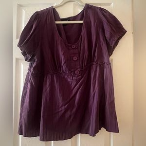2X Lane Bryant purple top